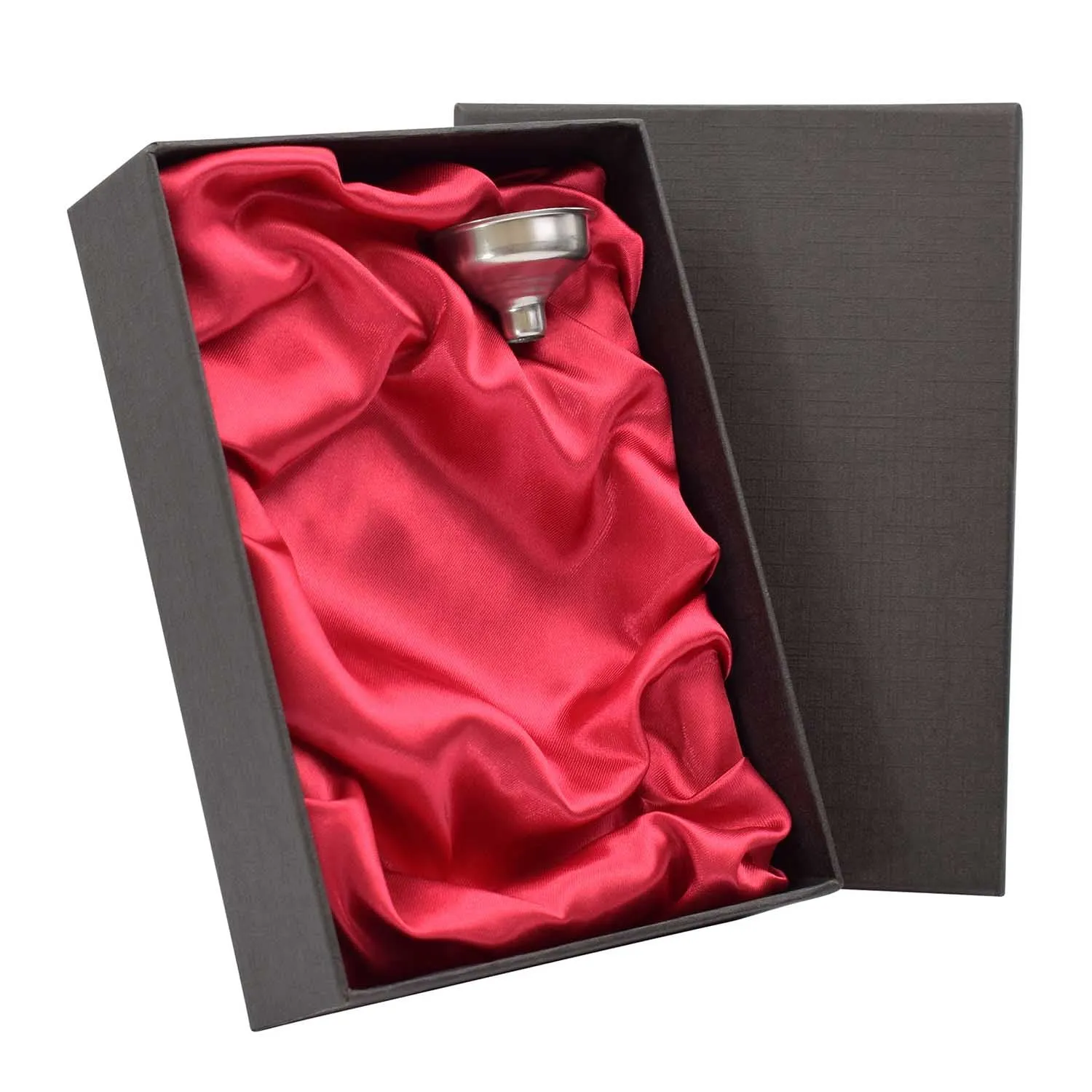 Luxury Hip Flask 6oz Shiny Steel