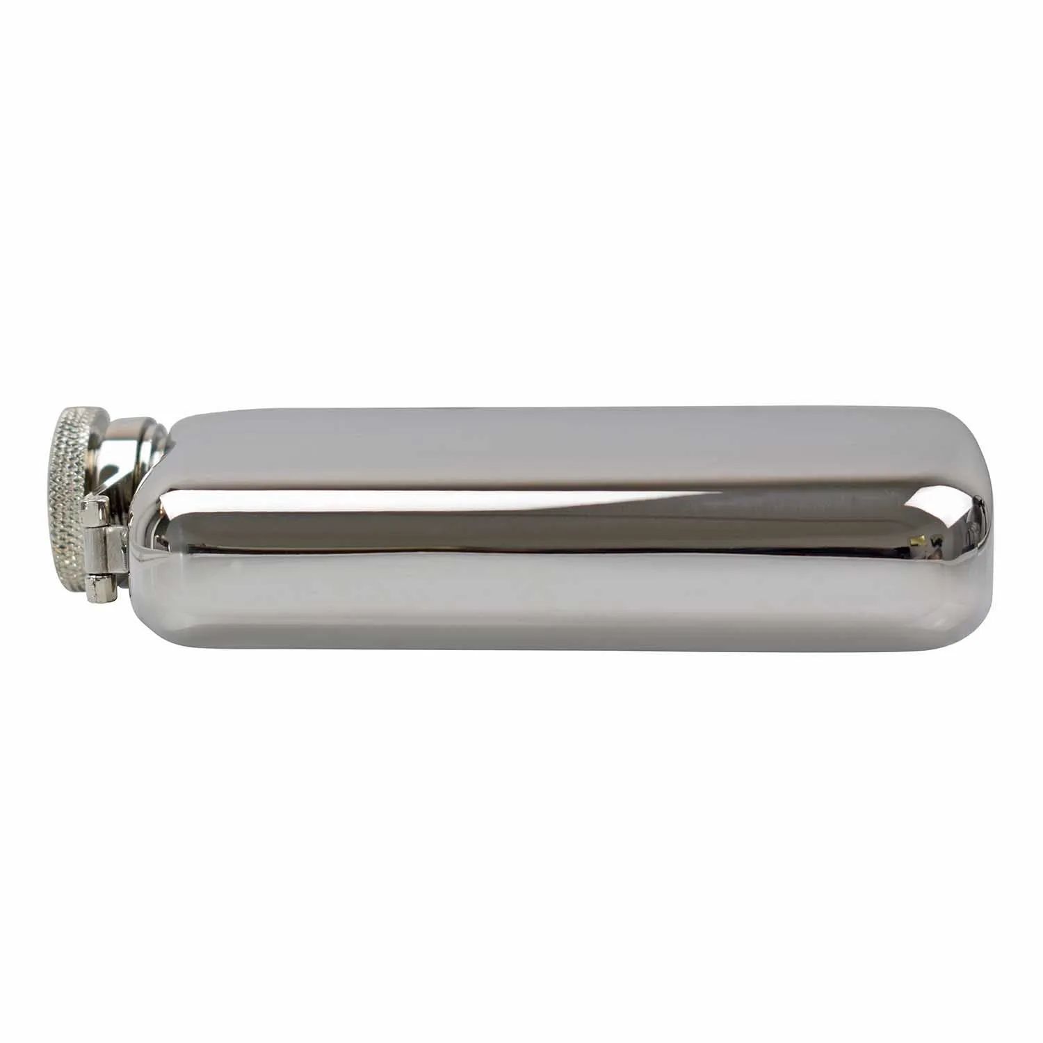 Luxury Hip Flask 6oz Shiny Steel
