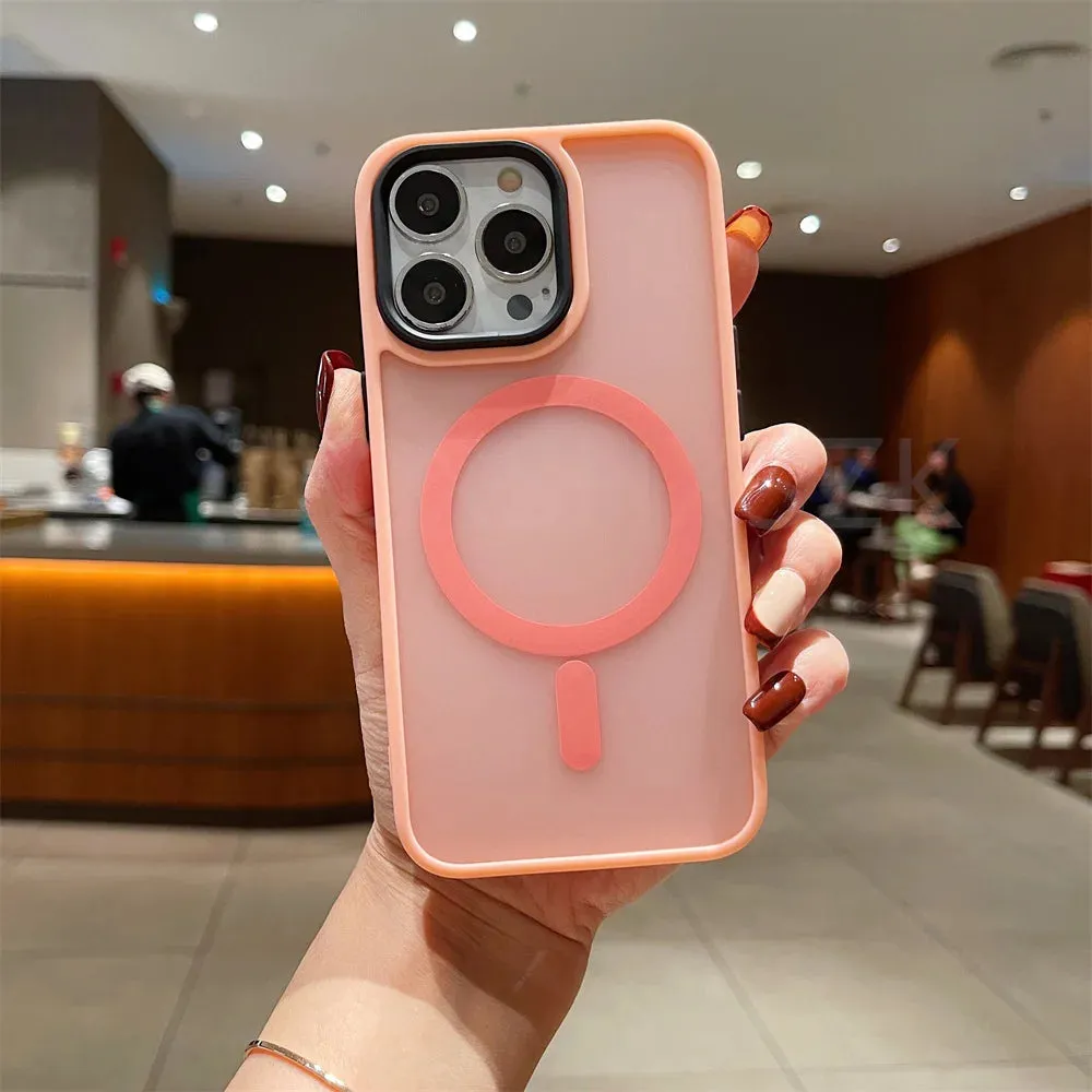 Luxury Magnetic For Magsafe Wireless Charge Phone Case For iPhone 0.2