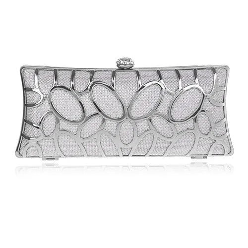 Luxury Women Evening Metal Clutch