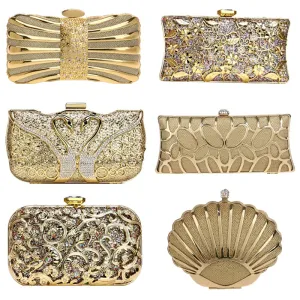 Luxury Women Evening Metal Clutch