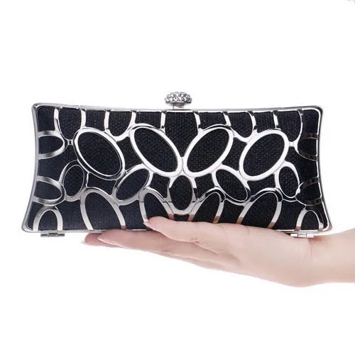 Luxury Women Evening Metal Clutch