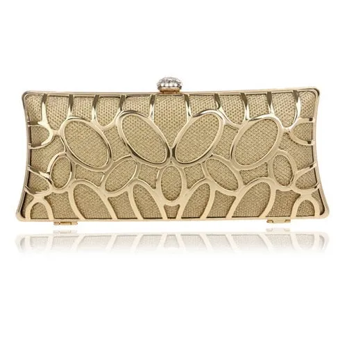 Luxury Women Evening Metal Clutch