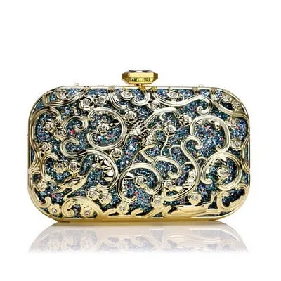 Luxury Women Evening Metal Clutch
