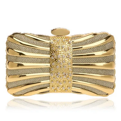 Luxury Women Evening Metal Clutch