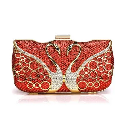 Luxury Women Evening Metal Clutch