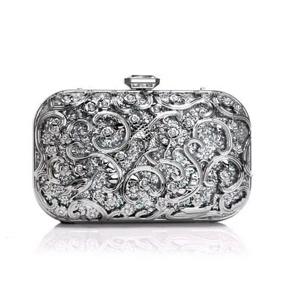 Luxury Women Evening Metal Clutch