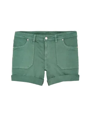 Macau Rolled Wide Cuff Short | Light Green