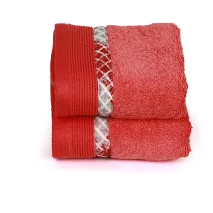Mad for Plaid Foggy Surf Antimicrobial Antifungal Super Absorbent & Soft Red Towel Set Mad for Plaid Foggy Surf Antimicrobial Antifungal Super Absorbent & Soft Red Towel Set