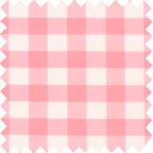 Made-to-Order Fabric in Pink Gingham Poplin