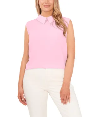Magnolia Sleeveless Collared Blouse | SWEET PINK