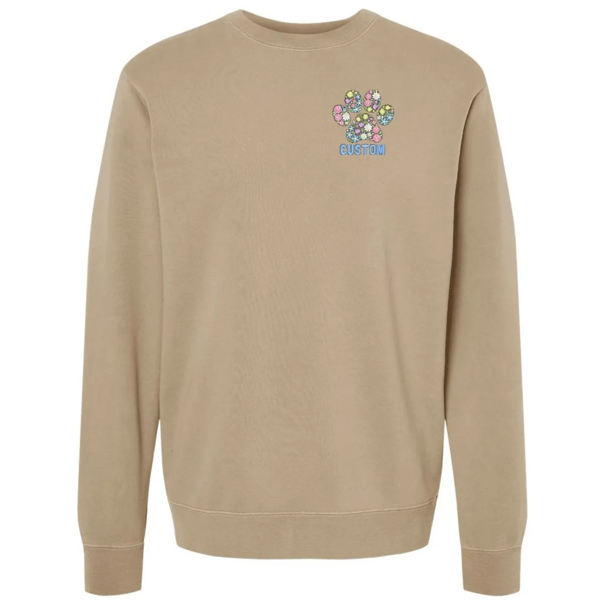 Make It Yours™ 'Floral Paw Print' Cozy Crew