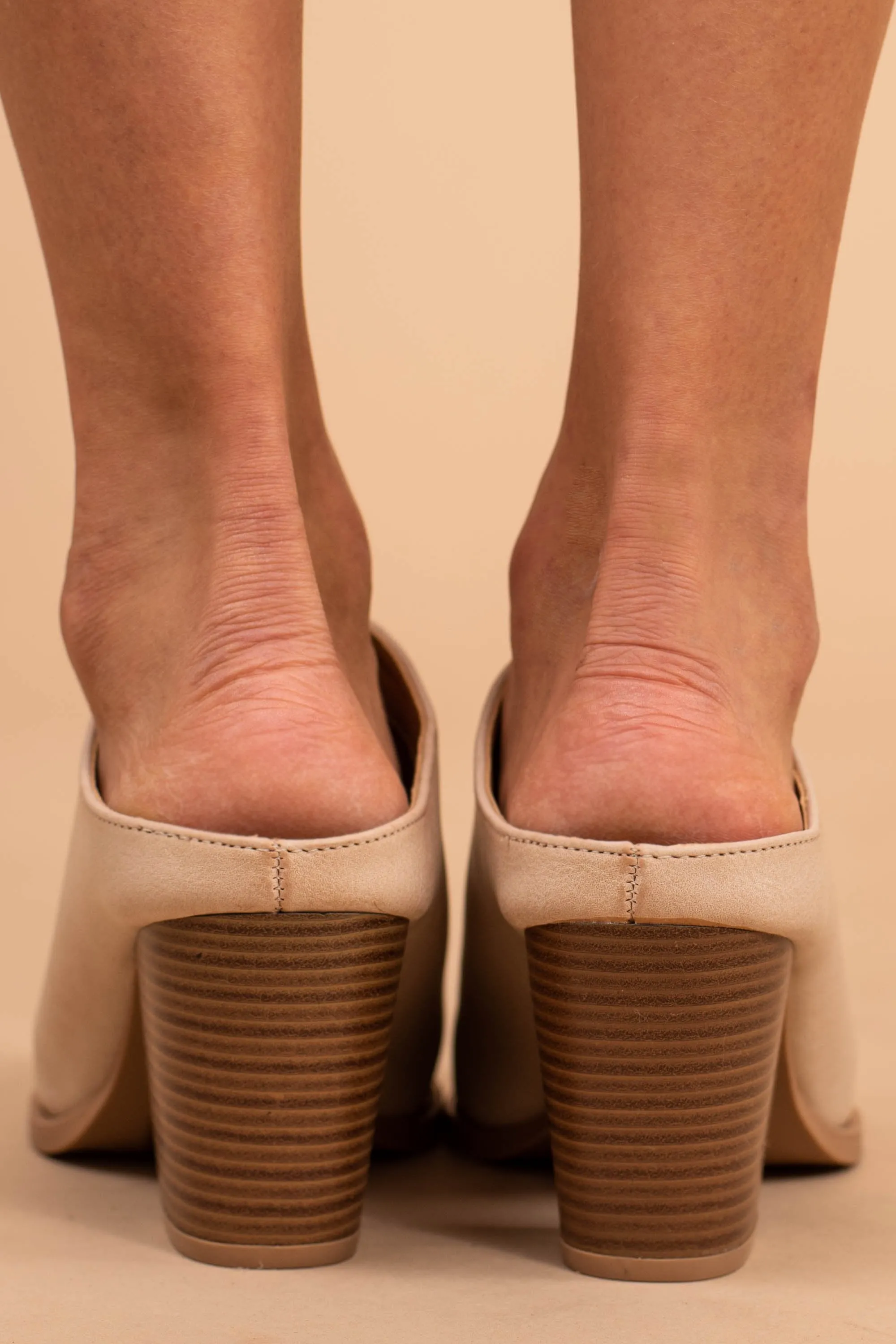 Making Plans Blush Pink Heeled Mules