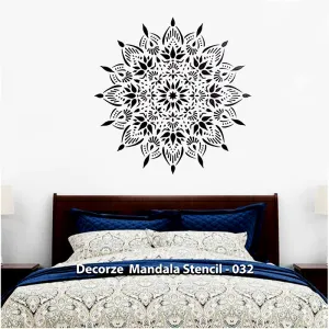 Mandala Art Stencils | Mandala Pattern for flat surfaces | Decorze Mandala Stencils 032