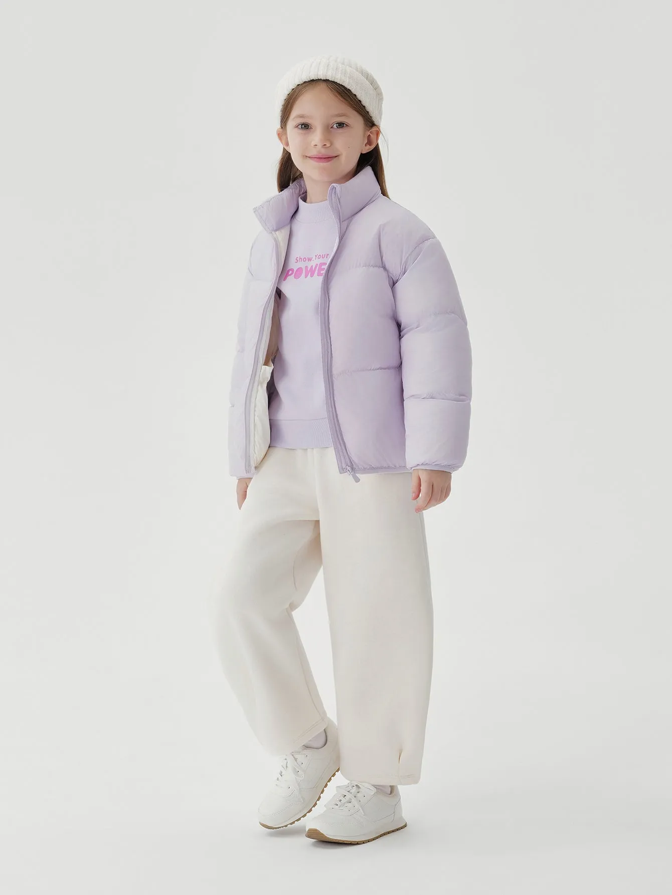 MARC & JANIE Boys Girls Ultralight Stand-up Collar Down Jacket 231191