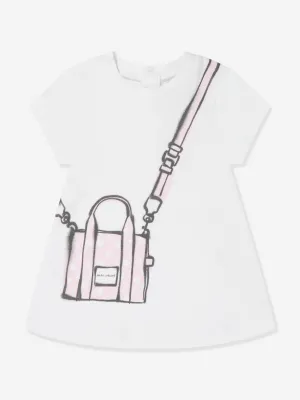 MARC JACOBS Baby Girls Snapshot Bag Dress in Ivory