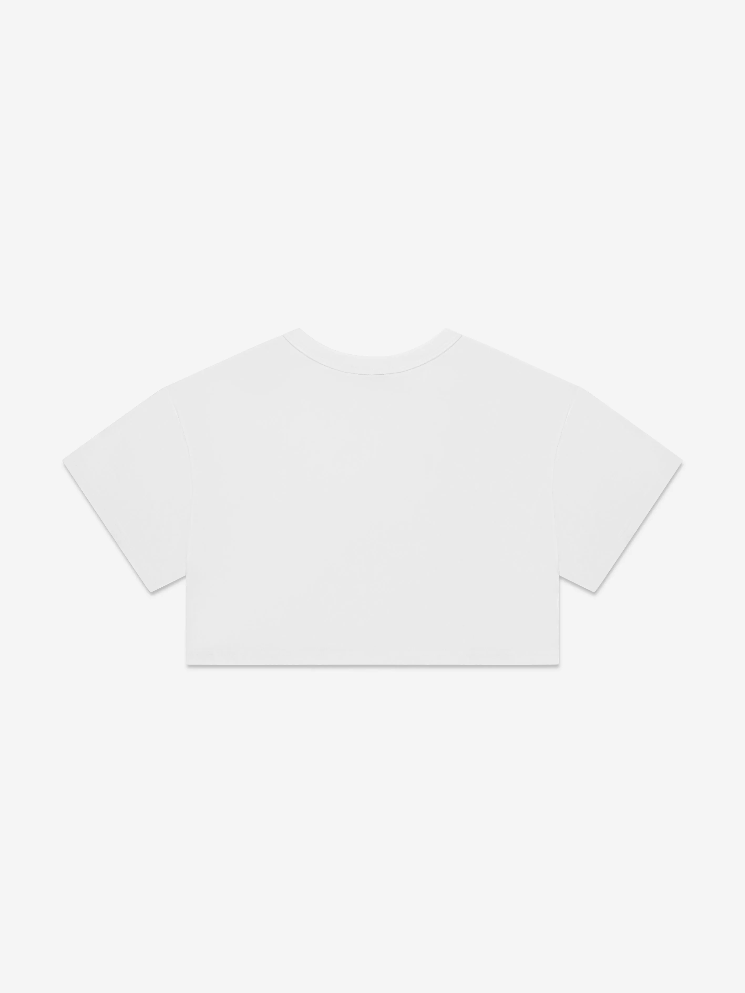 MARC JACOBS Girls Logo Cropped T-Shirt in White