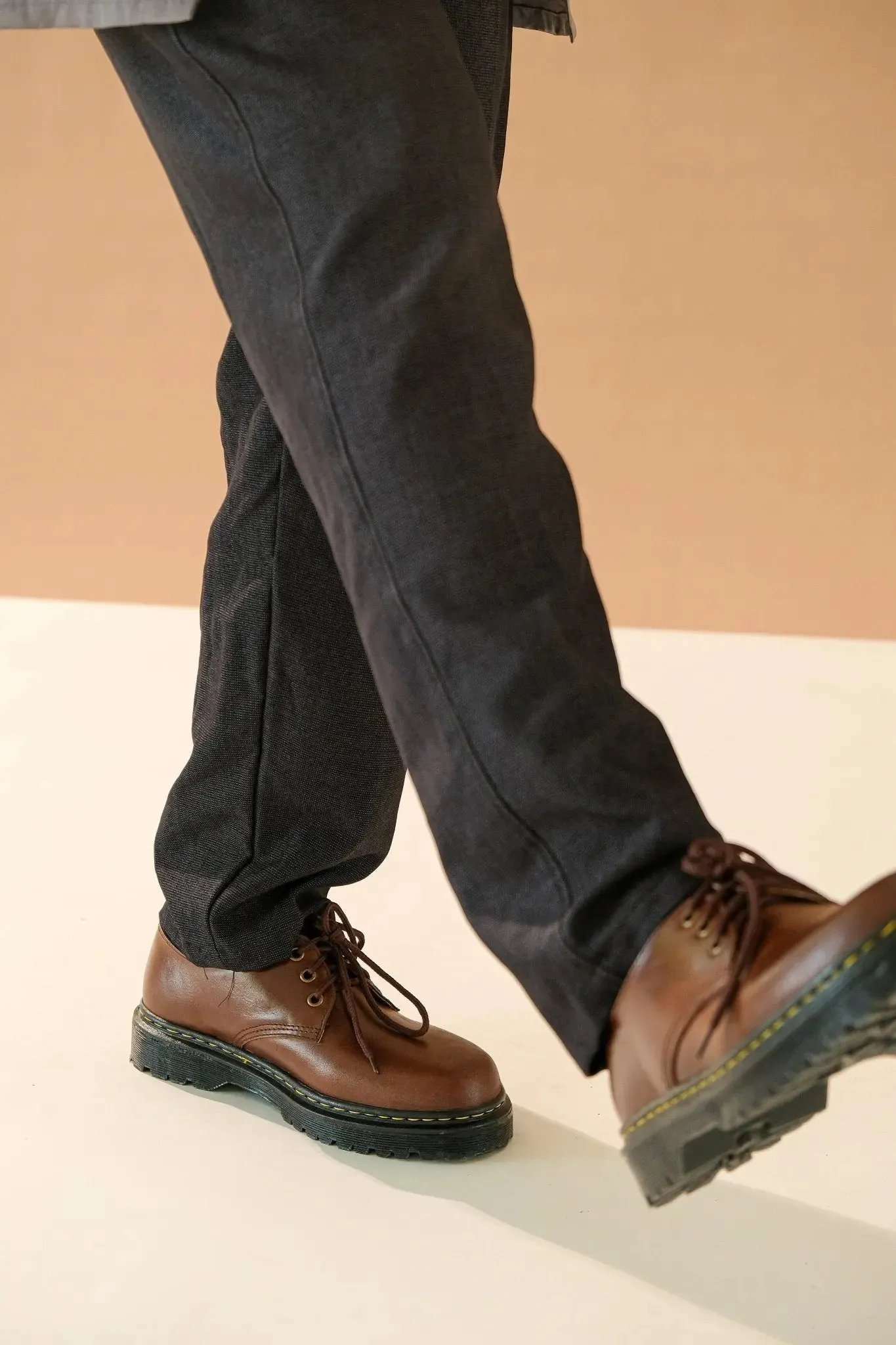 MARCELINO Low Cut Leather Riding Boots - Walnut