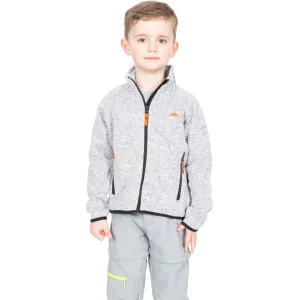Mario Boys Full Zip Fleece Jacket - Grey Marl