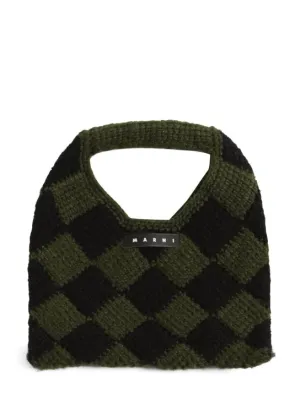Marni Junior   Color block woven tote bag w/ logo 