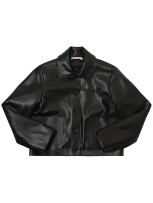 Marni Junior   Poly faux leather jacket 