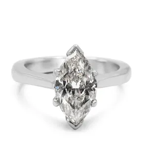 Marquise Cut Diamond Ring - 18ct White Gold