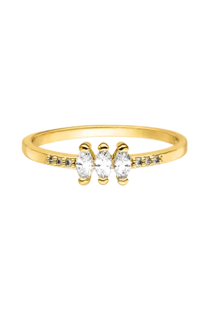 Marquise Ring 18K Gold Plated