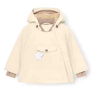MATWANG Fleece Lined Winter Jacket - Angora Cream