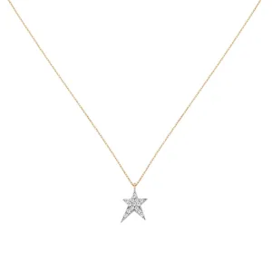 Maxi Pave Struck Star Kolye