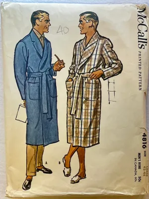 McCall's 4816 CUT Men's Wear Size L