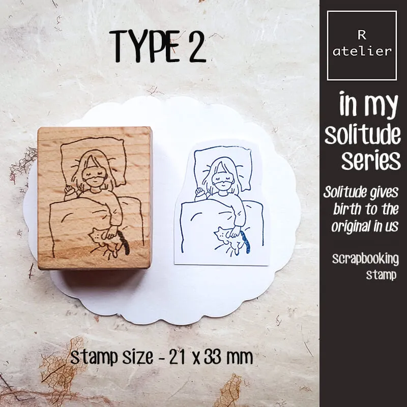 Me Time Self-Care Scrapbooking Wooden Stamp