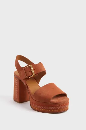 Medium Orange Pheebe Heels