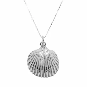 Medium Shell Pendant - Silver