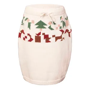 Meisjes Kerst Rokje met Gifts Motiv