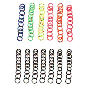 Melbees by Yellow Chimes Hair Rubber Bands for Girls Kids Hair Accessories for Girls Rubberbands Pony Holders 135 Pcs Multicolor Cute Small Ponytail Holders for Girls Kids Teens Toddlers