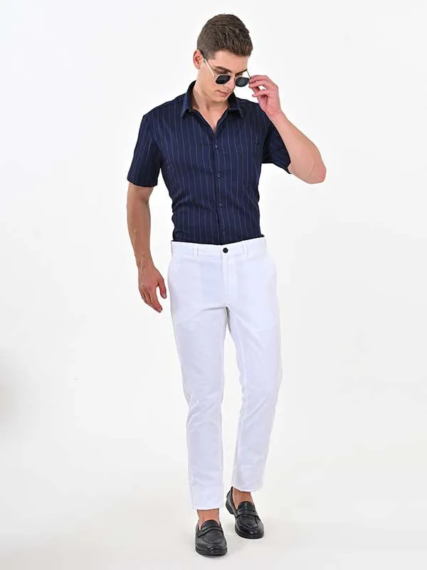 Men Brooklyn Fit Cotton Stretch Trouser