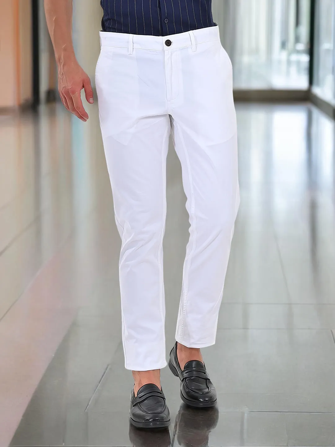Men Brooklyn Fit Cotton Stretch Trouser