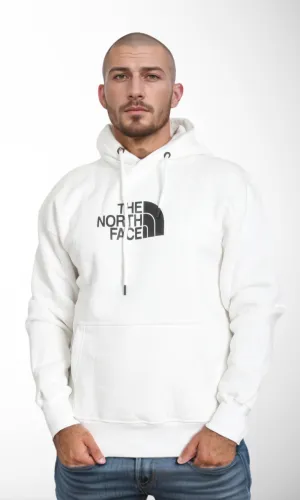 Men Padded Classic Hoodie-Big Logo (White)