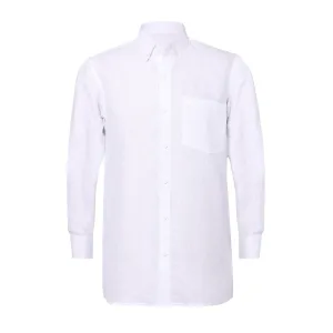 Men Solid Hemp White Formal Shirt