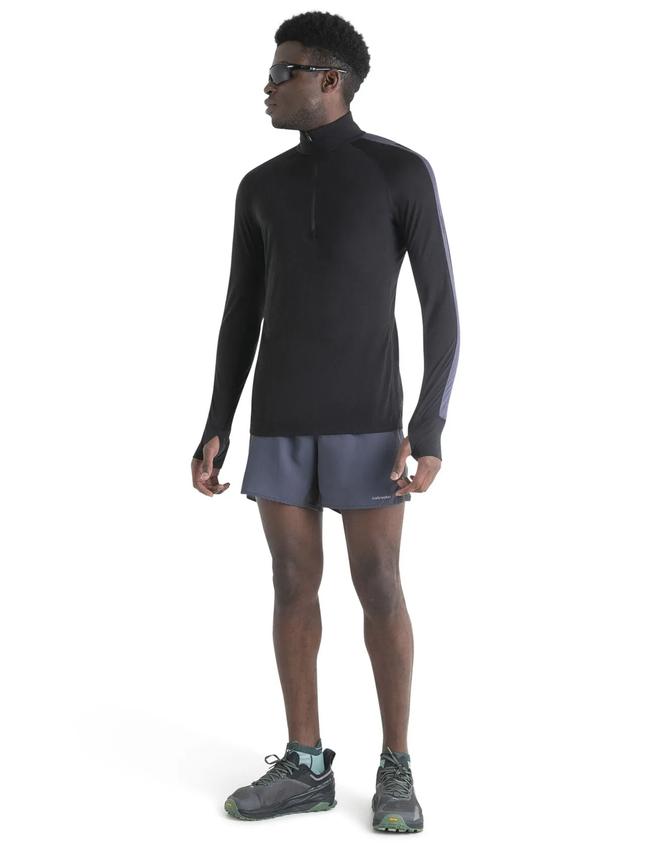 Mens 125 ZoneKnit™ Merino Blend LS Half Zip Thermal Top
