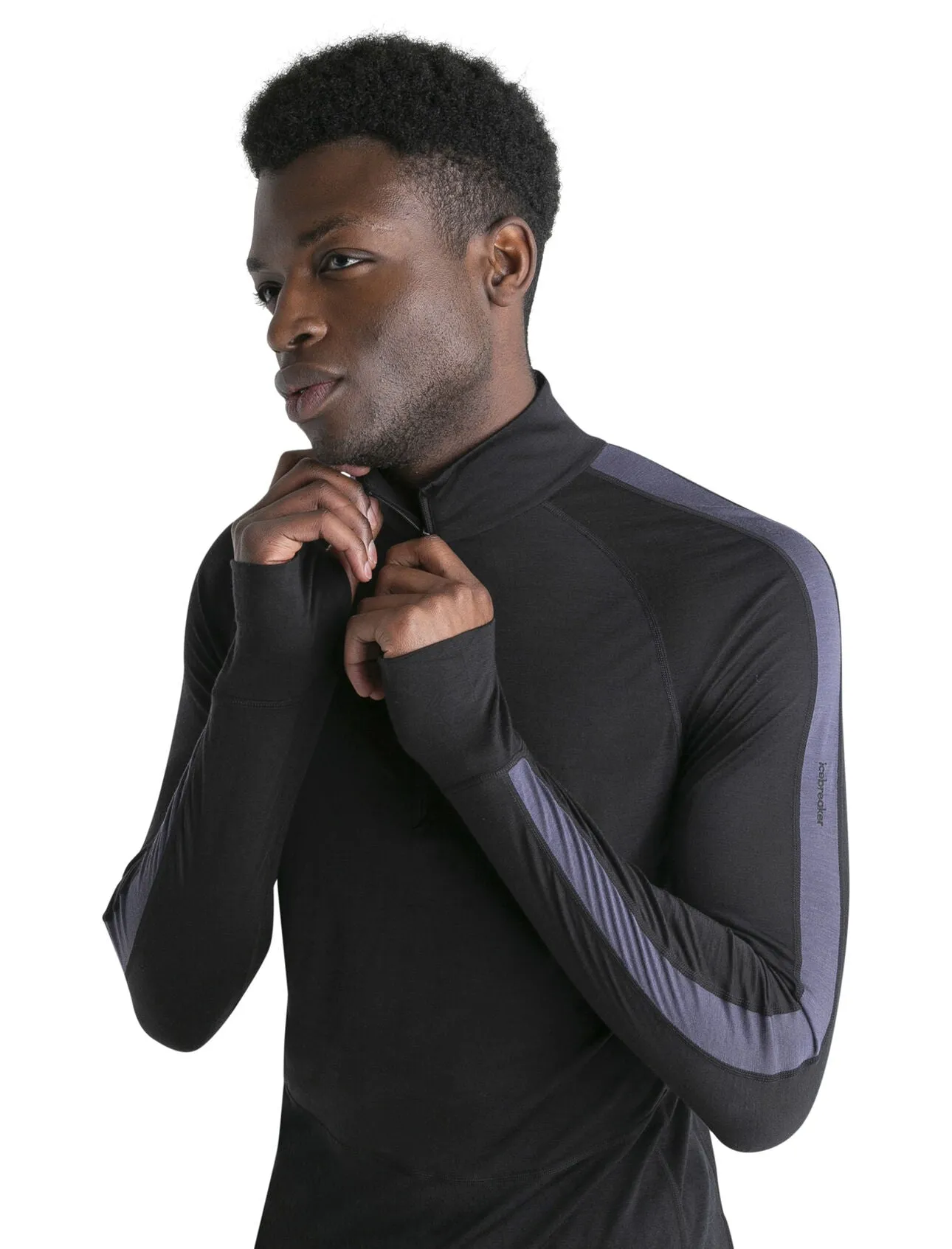 Mens 125 ZoneKnit™ Merino Blend LS Half Zip Thermal Top