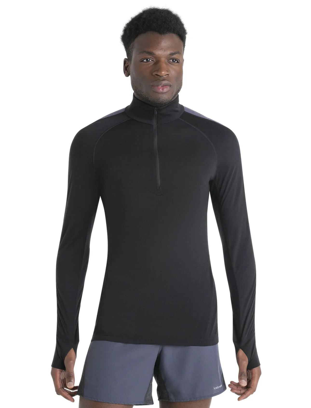 Mens 125 ZoneKnit™ Merino Blend LS Half Zip Thermal Top