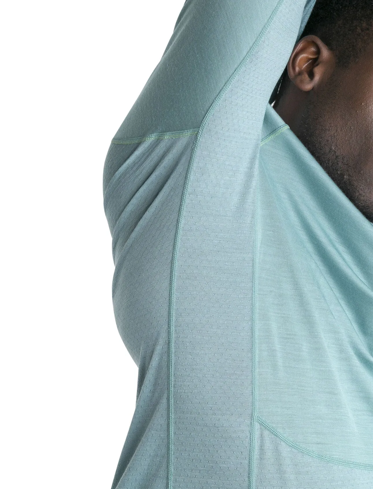 Mens 125 ZoneKnit™ Merino Blend LS Half Zip Thermal Top
