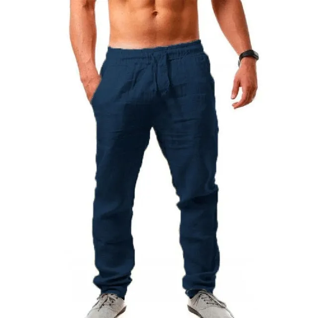 Men's Casual Cotton Linen Pants