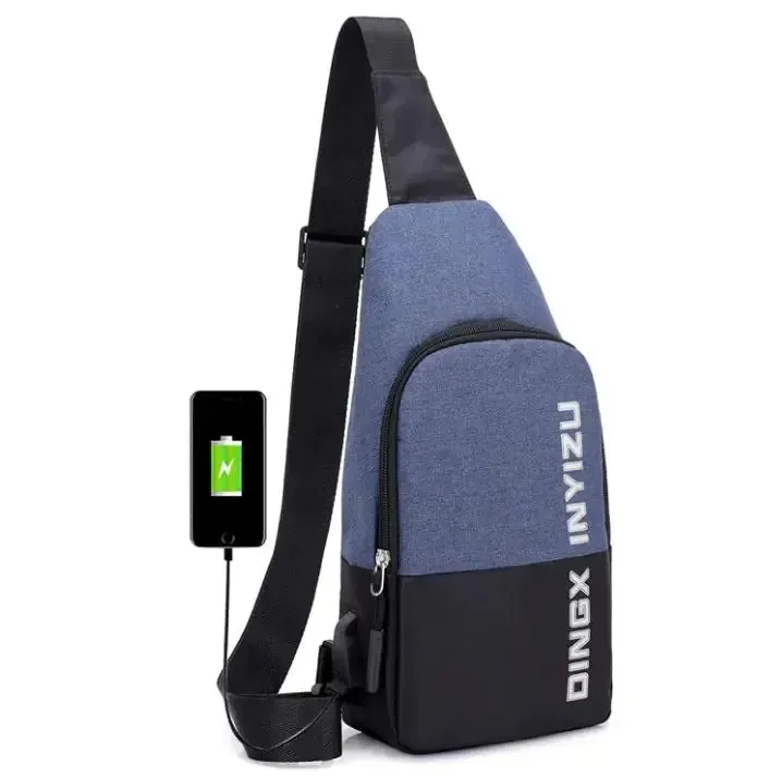 Men's Casual Sports Waterproof Chest Bag