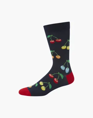 MENS CHERRIES BAMBOO SOCK
