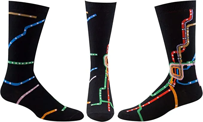 Men's Chicago CTA L Map Sock