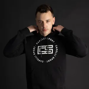 MEN'S CIRCLE MONOGRAM PULLOVER HOODIE