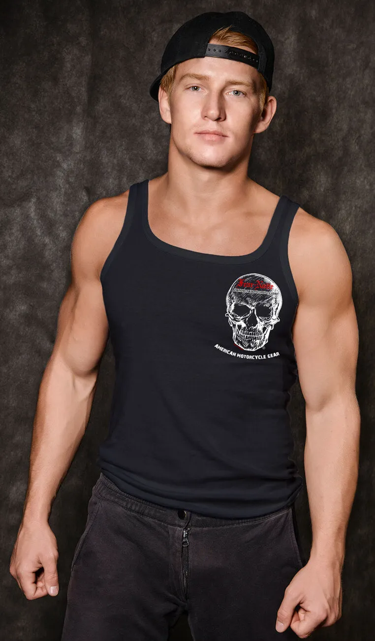 Mens Classic Big Skull Muscle Shirt