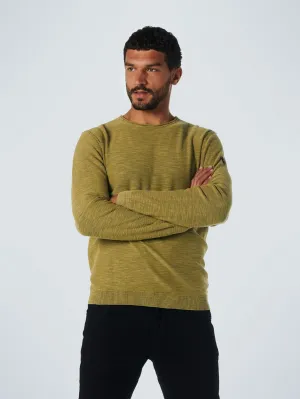 Men's Crew Neck Sweater - No Excess Sale | Olive